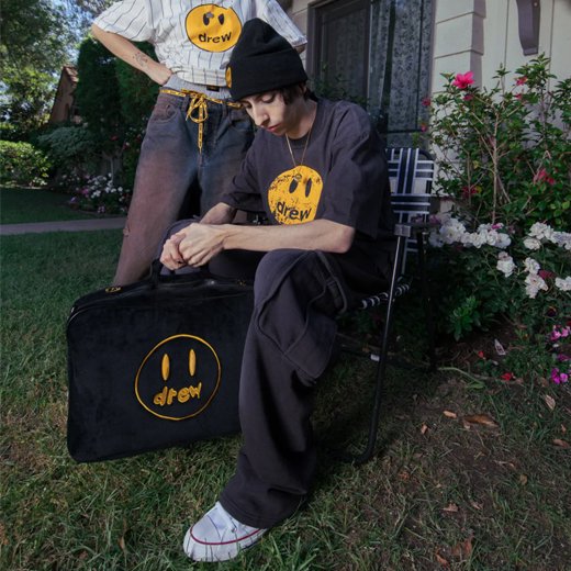 drew house (ドリューハウス) / BRIEFCASE PLUSH BAG / BLACK