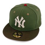 NEW ERA (ニューエラ) / ”NEW YORK YANKEES (WORLD SERIES 1962) ” 59FIFTY CAP / OLIVE × BROWN