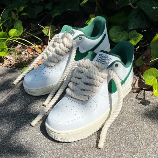 NIKE (ナイキ) / CUSTOM WMNS AF1 '07 LX / WHITE × GORGE GREEN ...