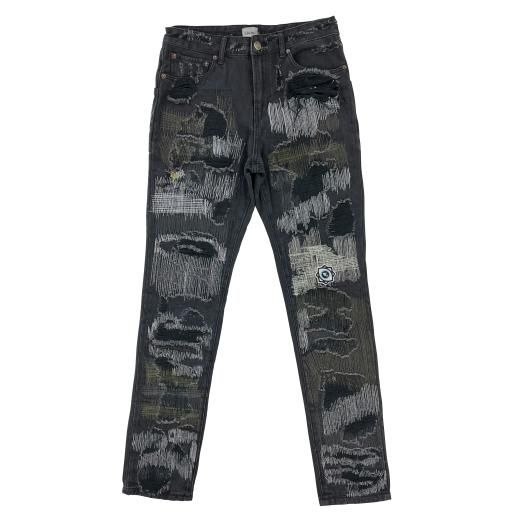 WANNA L.F.S.E 55 Distressed JEANS BLACK | www.innoveering.net