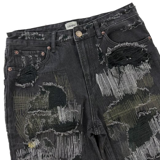 WANNA (ワナ) / L.F.S.E 55 DISTRESSED JEANS / BLACK - GANGSTA MARKET 【ギャングスタ  マーケット】