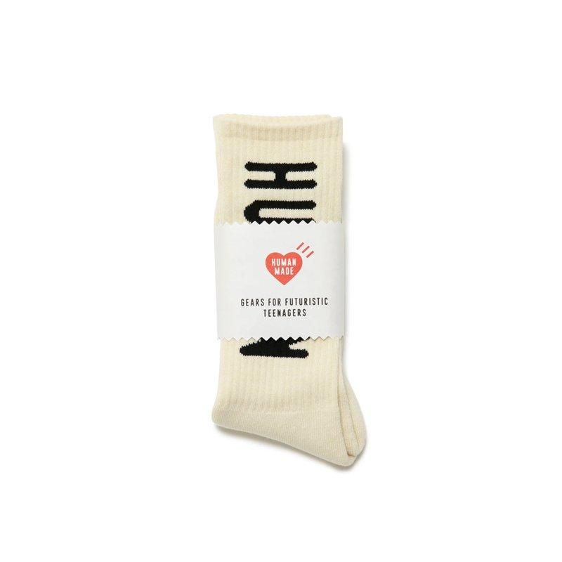 HUMAN MADE (ヒューマンメイド) / HM LOGO SOCKS / OFF WHITE