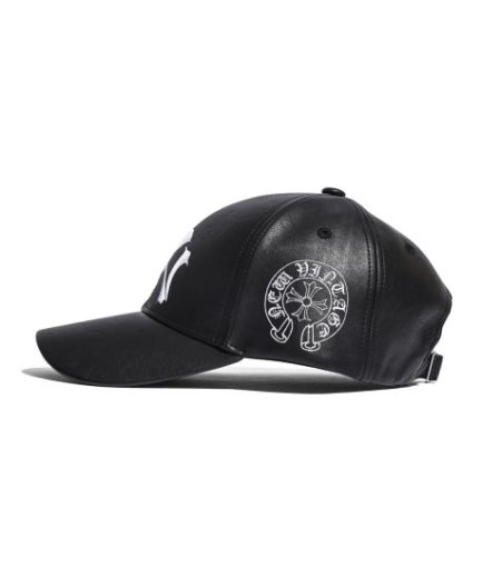 NEW VINTAGE (ニューヴィンテージ) / CHROME YORK PU LEATHER CAP / BLACK - GANGSTA  MARKET 【ギャングスタ マーケット】