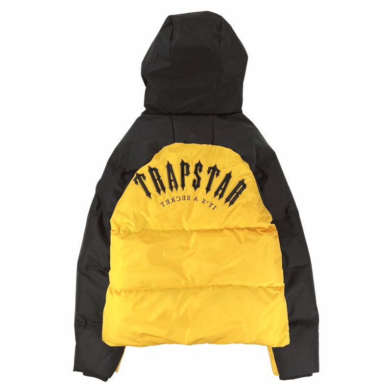 【40%OFF】 TRAPSTAR (トラップスター) / IRONGATE ARCH PUFFER JACKET / YELLOW × BLACK  ■定価：￥88,000→ - GANGSTA MARKET 【ギャングスタ マーケット】