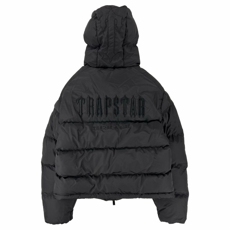 TRAPSTAR (トラップスター) / DECODED HOODED PUFFER 2.0 JACKET / BLACKOUT EDITION -  GANGSTA MARKET 【ギャングスタ マーケット】