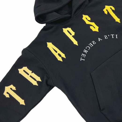 TRAPSTAR (トラップスター) / IRONGATE ARCH CHENILLE 2.0 TRACKSUIT / BLACK × YELLOW  - GANGSTA MARKET 【ギャングスタ マーケット】