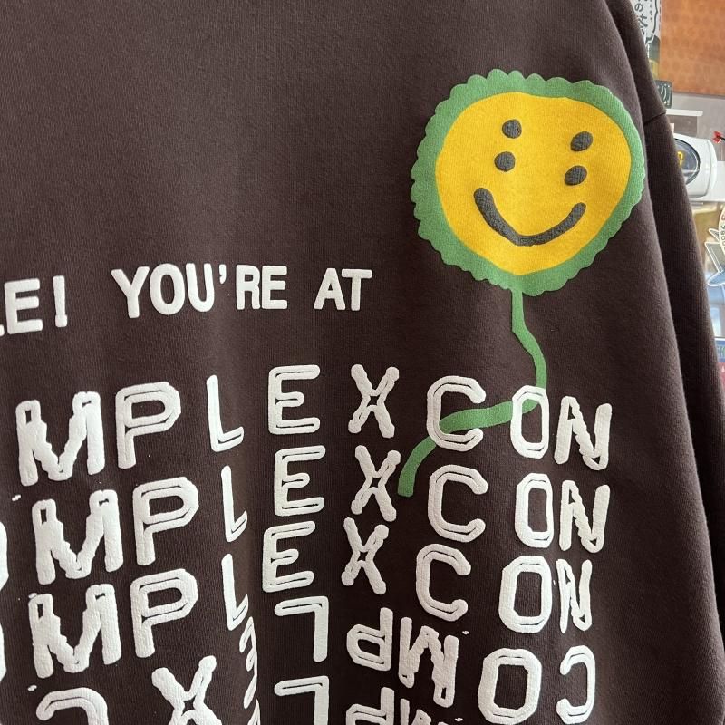 国内発送■CPFM■×COMPLEXCON SMILE! CREWNECK CPFM Complex-Con 2023 Smile Crewneck BROWN USED GOOD | eBay