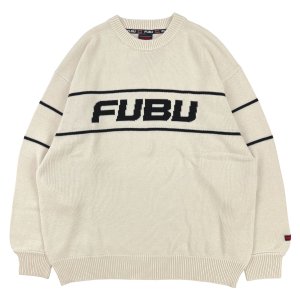 FUBU (フブ) / CREW KNIT / OFF WHITE