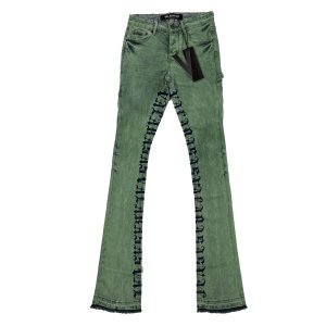 VALABASAS (バラバサス) / “EXTENDO 2.0” STACKED FLARE JEAN / WASHED GREEN