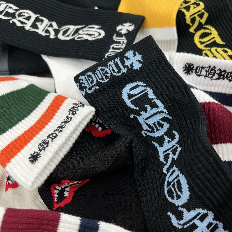 CHROME ゆる HEARTS(クロムハーツ) FOTI SOCKS フォティ ソックス 靴下 レッド【新古品/中古】【程度S】【