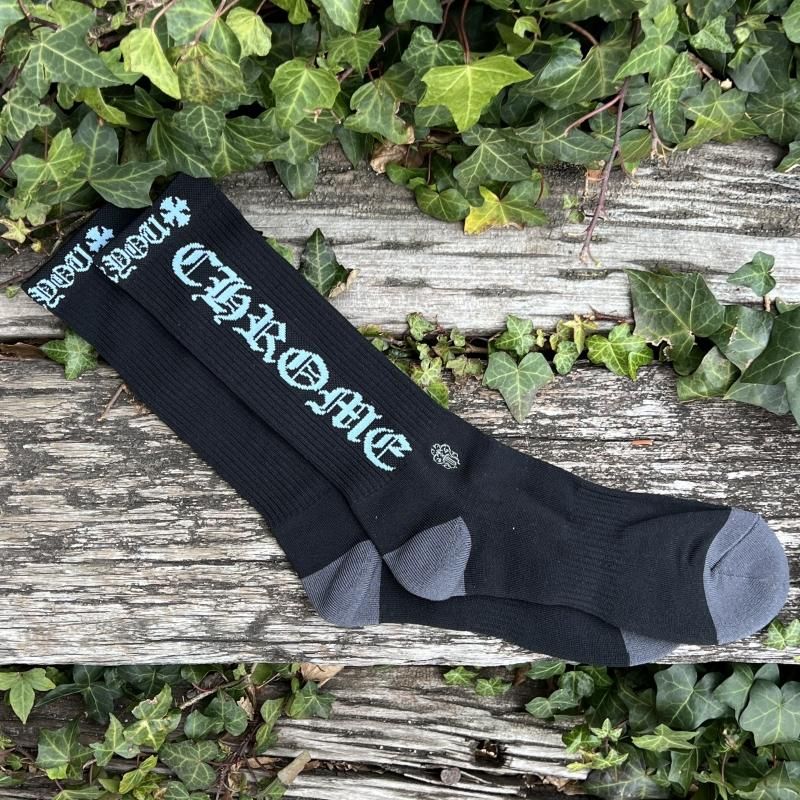 CHROME HEARTS (クロムハーツ) / CH LOGO SOCKS / BLACK × LIGHT