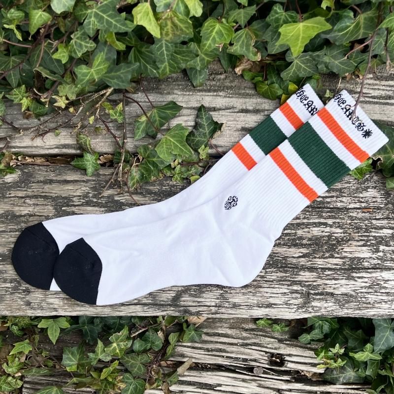 CHROME HEARTS (クロムハーツ) / SPORT SOCKS / WHITE × GREEN