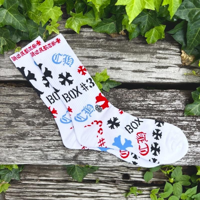 CHROME HEARTS靴下ステンシルソックス 楽天市場】CHROME HEARTSSTENCIL Socks / Whiteクロムハーツ