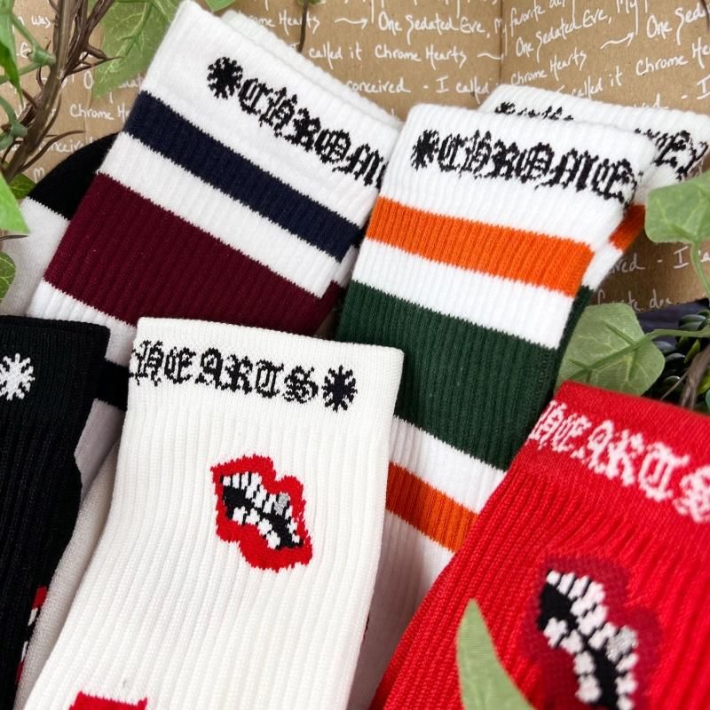 クロムハーツ STENCIL Socks ソックス 3足セット CHROME HEARTS クロムハーツ ソックス 靴下 3足セット (CHROME