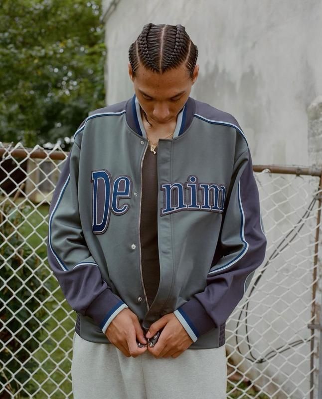 READYMADE DENIM TEARS TRACK JACKET Gジャン Readymade x Denim Tears CTN Wreath Track Jacket - Blue – Feature