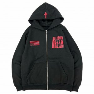 21 SAVAGE / FLAG ZIP UP HOODIE