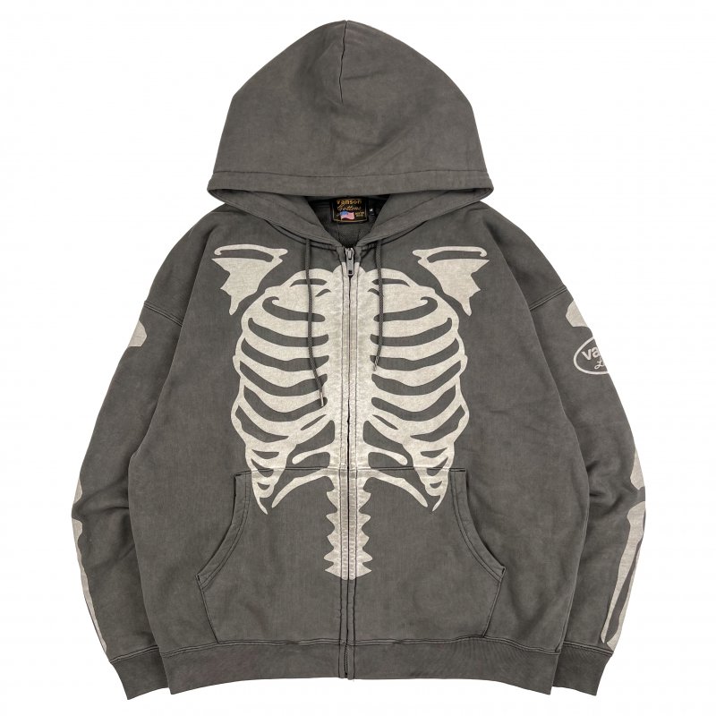 VANSON / BONE ZIP UP HOODIE - GANGSTA MARKET 【ギャングスタ マーケット】