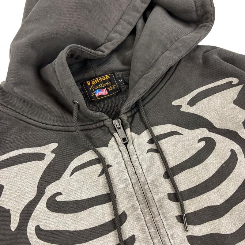 VANSON / BONE ZIP UP HOODIE - GANGSTA MARKET 【ギャングスタ