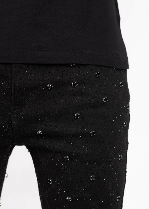 GUAPI / ALL BLACK EMBELLISHED DENIM V2 - GANGSTA MARKET