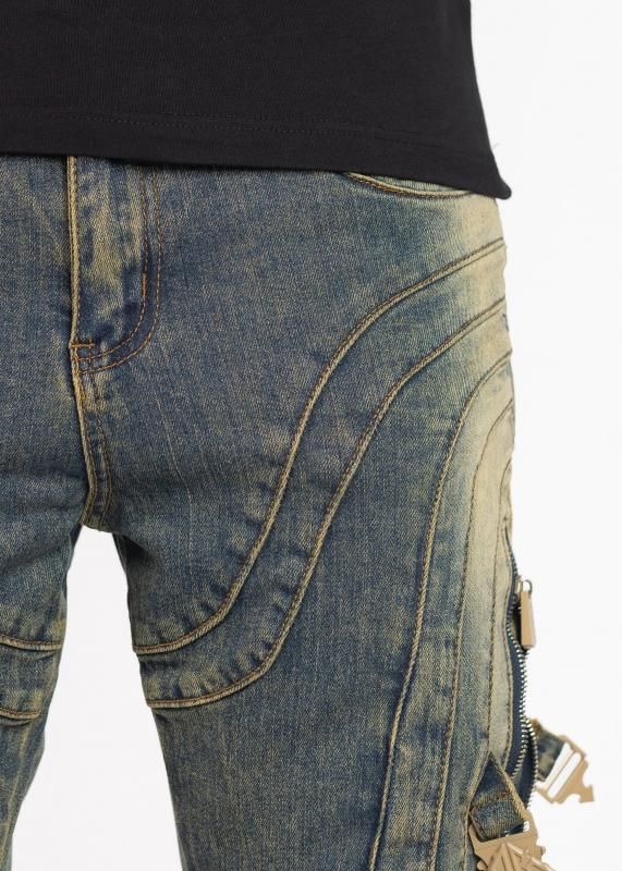 GUAPI / KHAKI PREMIUM DENIM - GANGSTA MARKET 【ギャングスタ
