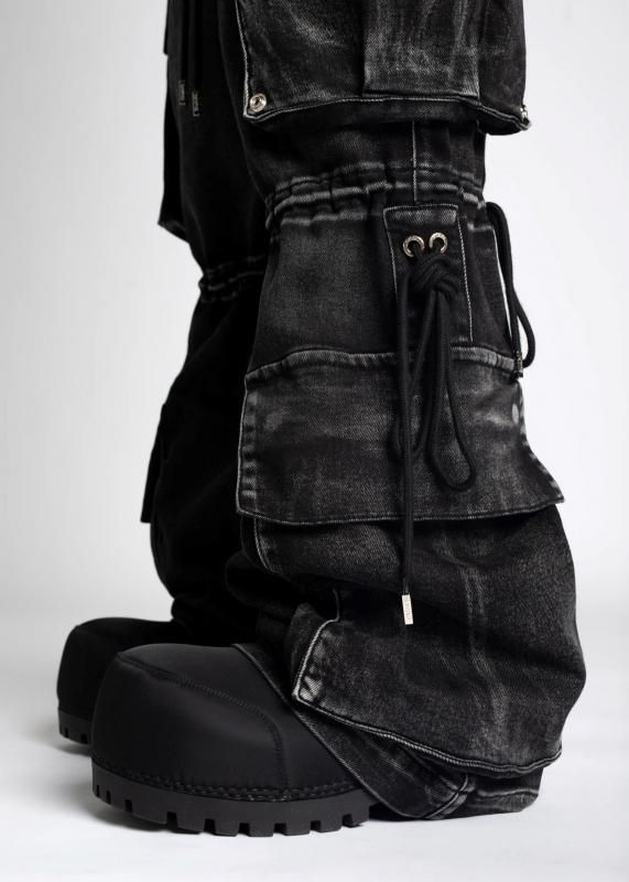GUAPI / IRON GREY CARGO DENIM - GANGSTA MARKET