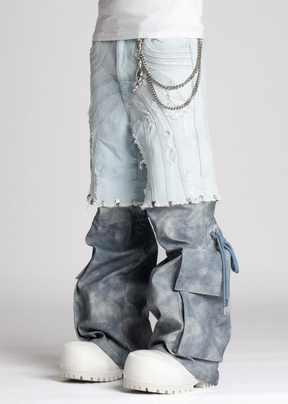 GUAPI デニム　グアピ　　guapi Guapi 28 GUAPI / AQUA BLUE CONVERTIBLE DENIM - GANGSTA MARKET