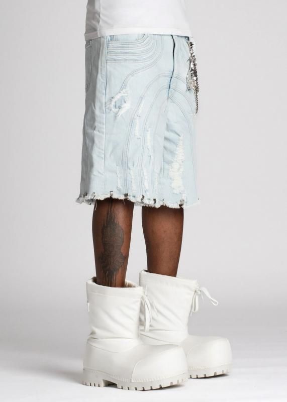 guapi AQUA BLUE CONVERTIBLE DENIM チェーン無し guapi AQUA BLUE CONVERTIBLE DENIM チェーン無し GUAPI/グアピ/Aqua