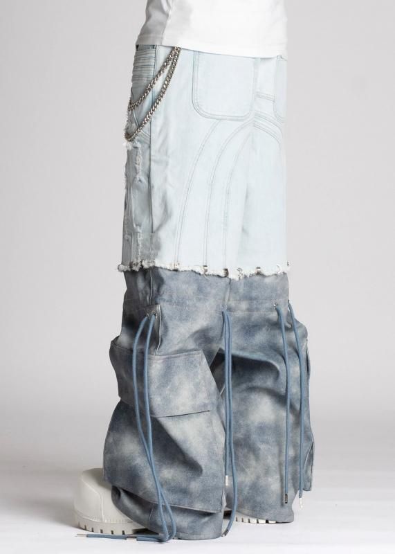 GUAPI / AQUA BLUE CONVERTIBLE DENIM - GANGSTA MARKET