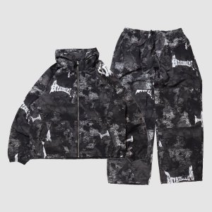 DREAM TEAM / OLD E LOGO CAMOUFLAGE NYLON JACKET  PANTS