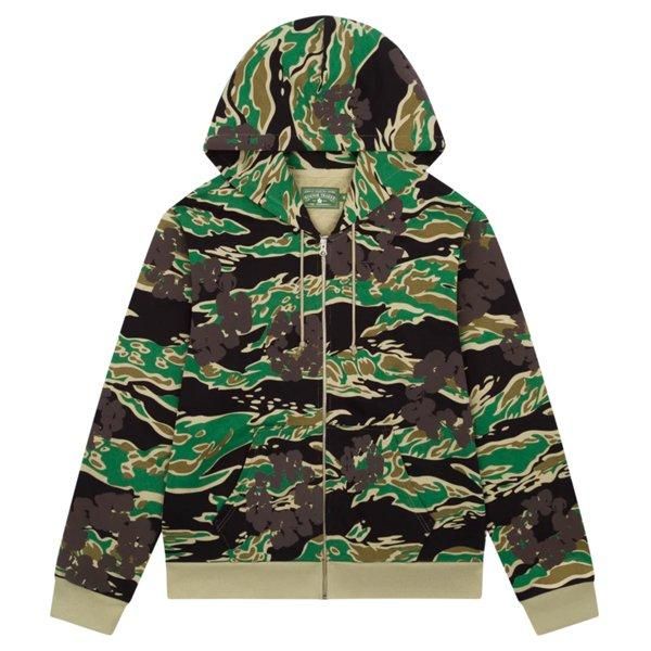 (USED)Denin Tears Wreath Cotton Zip パーカー DENIM TEARS: Camo Cotton Wreath Zip Hoodie (B Camo) | DSMG E