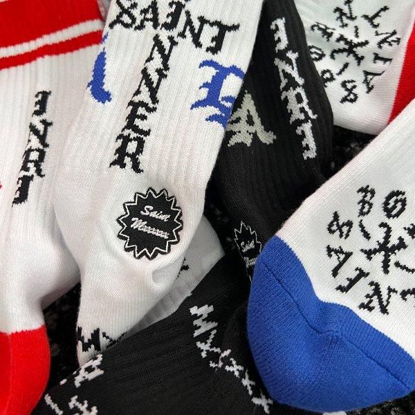 【新品】SAINT Mxxxxxx x Bornxraised BR_Socks SAINT Mxxxxxx BORN X RAISED BR_SOCKS ST SINNER Black