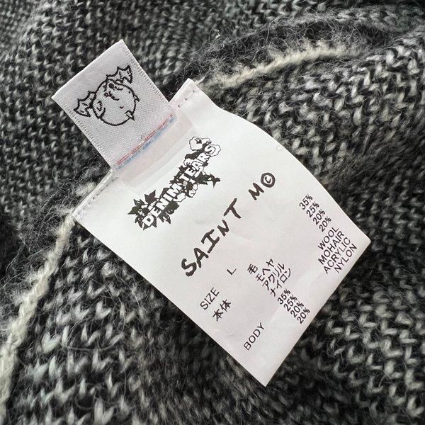 SAINT Mxxxxxx × DENIM TEARS / COTTON WRTETH MOHAIR CARDIGAN