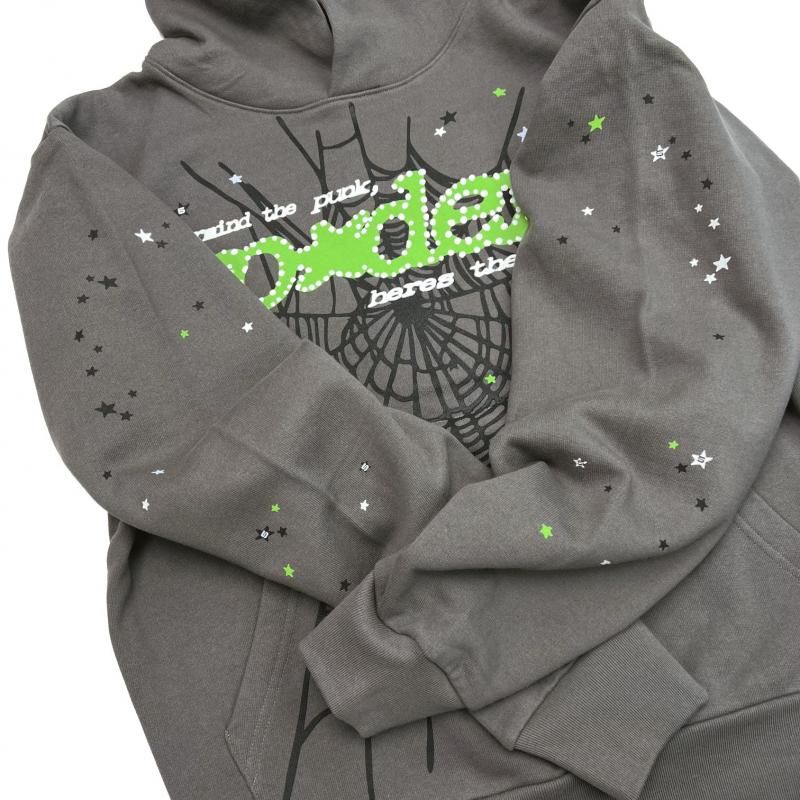 sp5derパーカー Sp5der-Hoodies-Black-Spider-