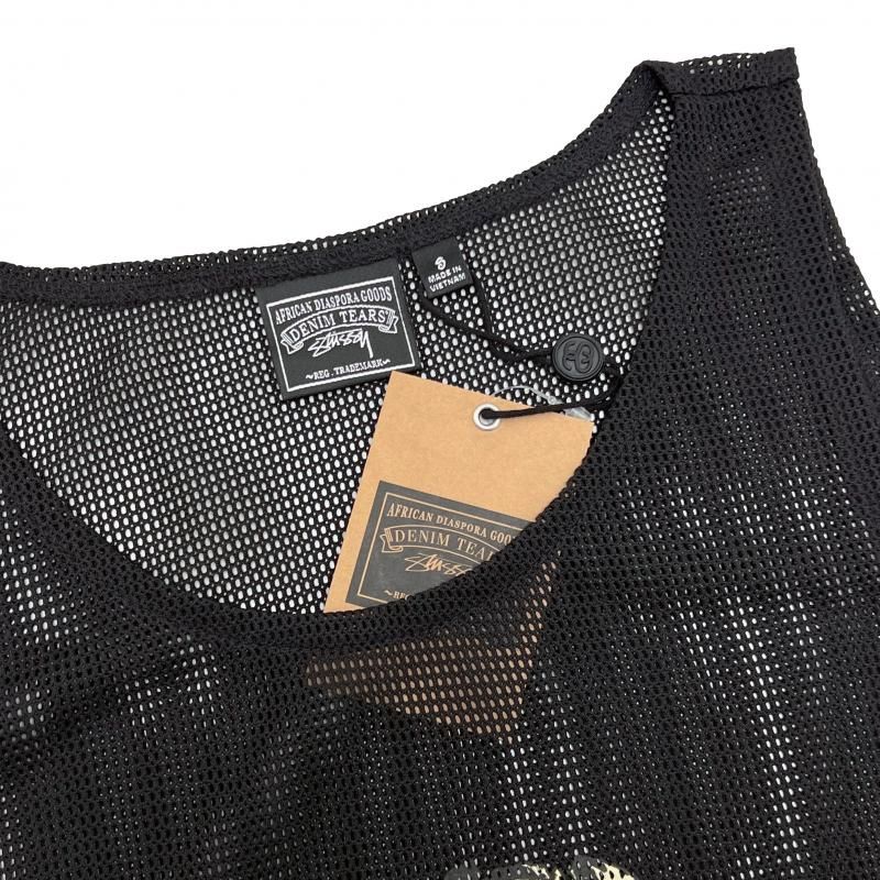 DENIM TEARS × STUSSY / DOUBLE S WREATH GYM TANK - GANGSTA