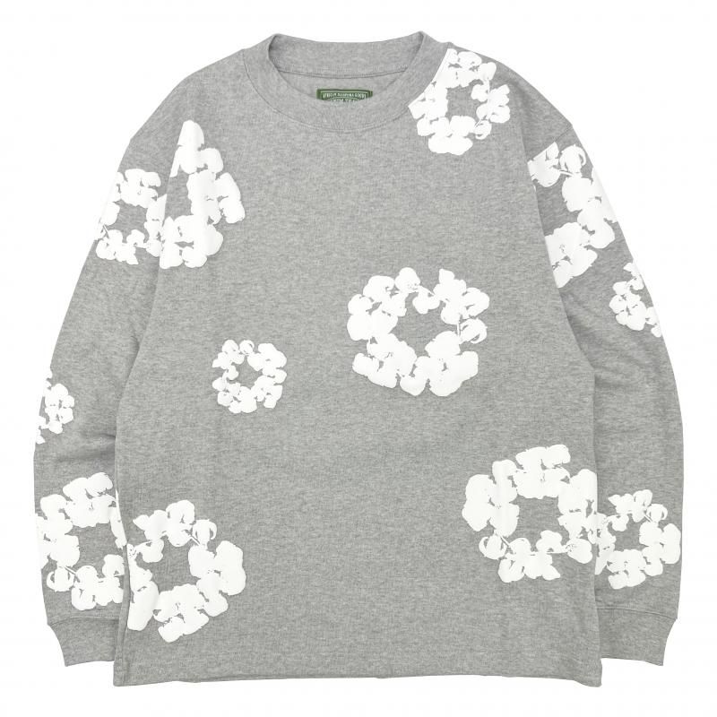 トップス DENIMTEARS Long Sleeve Cotton Wreath Tee Denim Tears: Men's Cotton Wreath Long Sleeve T-Shirt (Green