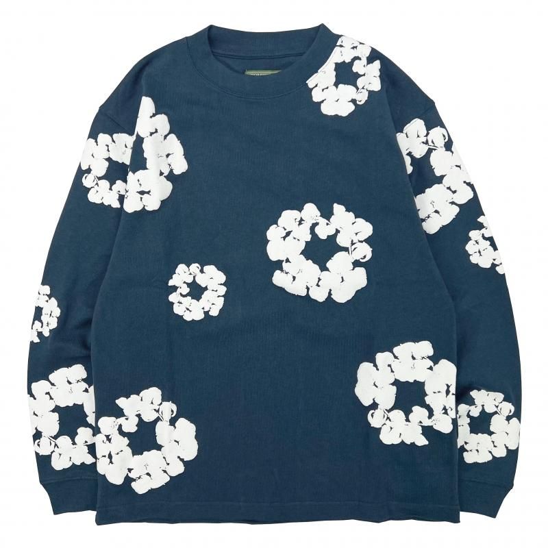 トップス DENIMTEARS Long Sleeve Cotton Wreath Tee Denim Tears: Men's Cotton Wreath Long Sleeve T-Shirt (Green