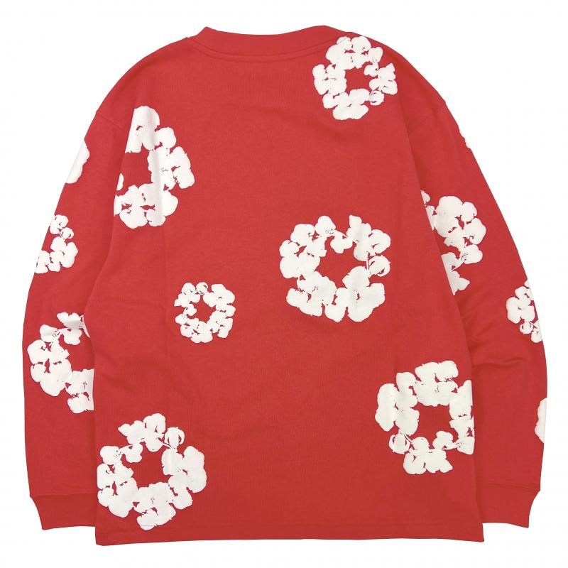 トップス DenimTears Cotton Wreath Long Sleeve Tee Denim Tears Long Sleeve Cotton Wreath T-shirt Navy Men's
