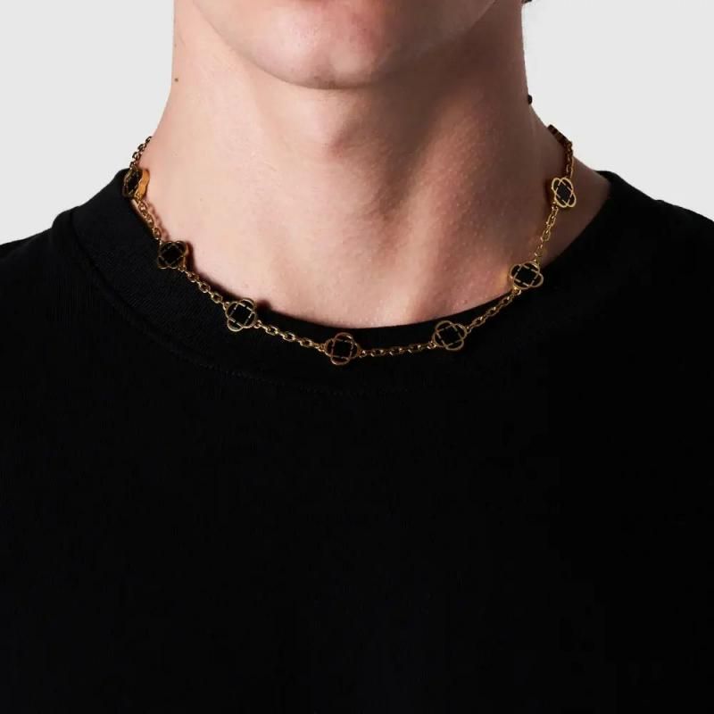 【CRAFTD London】WHITE CLOVER STONE ネックレス 2色 送税込【CRAFTD London】White Clover Stone Necklace (2色)国発