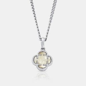 CRAFTD / CLOVER STONE PENDANT NECKLACE