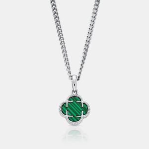 CRAFTD / CLOVER STONE PENDANT NECKLACE