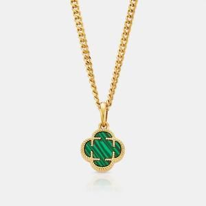 CRAFTD / CLOVER STONE PENDANT NECKLACE