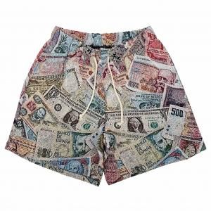 NO BRAND / BOOTLEG MONEY TAPESTRY SHORTS 