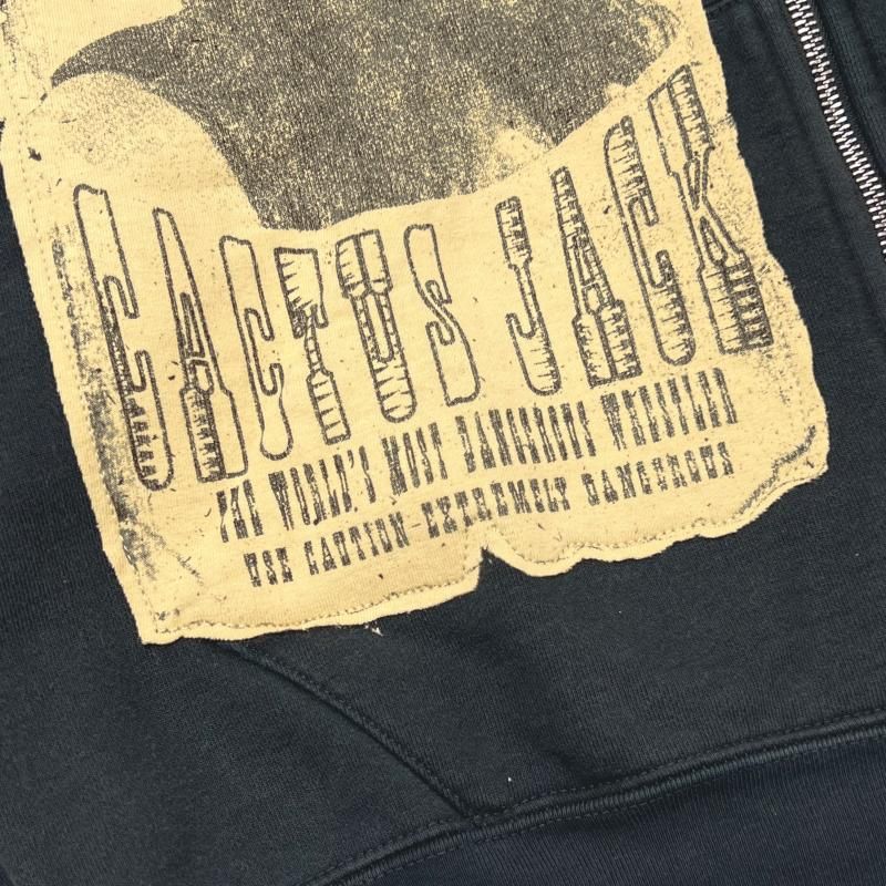 関税込【CACTUS JACK】CJ × WWE DOUBLE CACTUS JACK ZIP HOODIE CACTUS JACK / CJ × WWE DOUBLE CACTUS JACK ZIP HOODIE