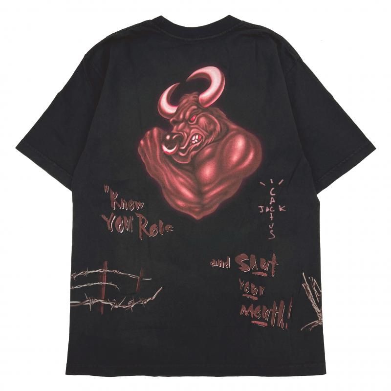 関税込【CACTUS JACK】CJ × WWE KNOW YOUR ROLE TEE (THE ROCK) CACTUS JACK / CJ × WWE KNOW YOUR ROLE TEE (THE ROCK