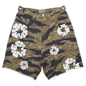 DENIM TEARS / TIGER CAMO COTTON WREATH SHORT