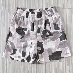NO BRAND / BOOTLEG BAPE GREY CAMO MESH SHORTS