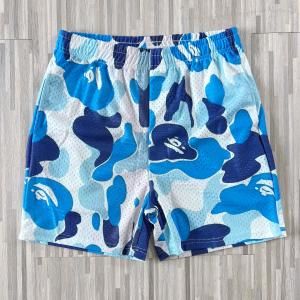 NO BRAND / BOOTLEG BAPE BLUE CAMO MESH SHORTS