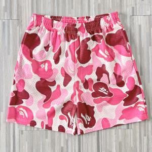 NO BRAND / BOOTLEG BAPE PINK CAMO MESH SHORTS