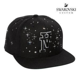 KRHYME DESIGN / "FLIP LA 2 -SWAROVSKI CUSTOM SPARKLING 1-" NAPBACK CAP