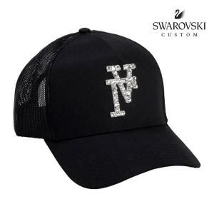 KRHYME DESIGN / "FLIP LA -SWAROVSKI CUSTOM BUBBLE-" TRUCKER CAP